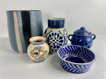 Vintage Ceramic Vases And Vessels, Many Signed! (5)