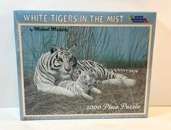 Brand New  White Tigers In The Mist 1000 Piece Puzzle