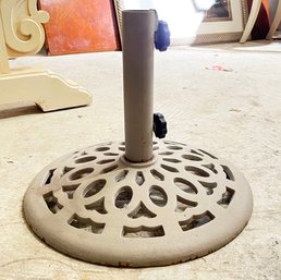 A Cast Iron Umbrella Base