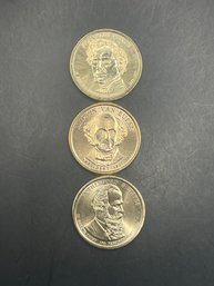 3 Presidential Dollars