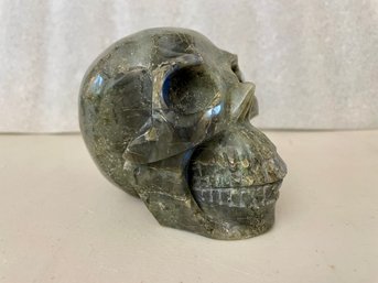 Labradorite Skull, 1 Lb 13.7oz