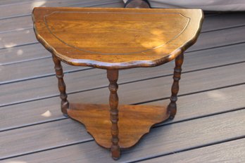 23x11x22 Solid Wood Half Round Table