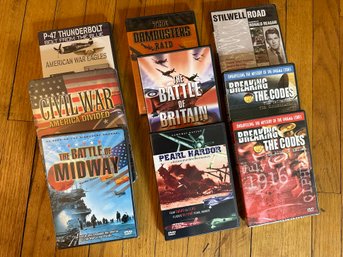 Lot Of 9 Military DVDs ~ Most Unopened ~