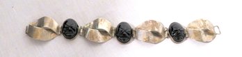 Mexican Sterling Silver Onyx Bracelet