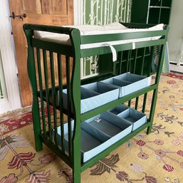 A Vintage Wood Painted Changing Table