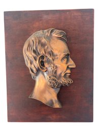 Vintage Abraham Lincoln Profile Wall Hanging