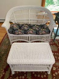 Wicker Sofa Love Seat And And Coffee Table Excellent Condition Used Indoor Only Like New