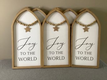 Joy To The World Signs Lot Of 8