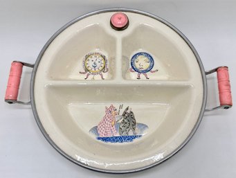 Vintage 1950s Rare Excello Chromium Baby Food Warmer Dish