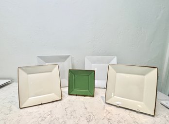 Pottery Barn Square Plates & More Set Of 7