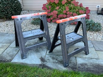 Pair Of Folding Saw Horses