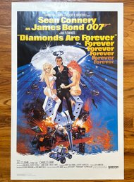 A Vintage James Bond 007 'Diamonds Are Forever' Lobby Card