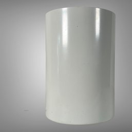 Vintage White Cylindrical Table Lamp