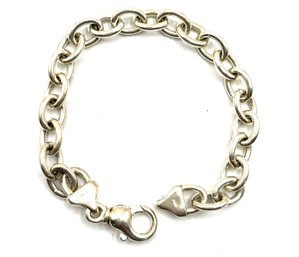 Vintage Italian Sterling Silver Large Chain Linked Bracelet