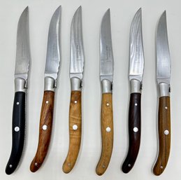 Set 6 Laguiole Claude Dozorme Woods Of France Series Steak Knives