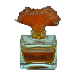 Vintage Mariella Burani French Crystal Perfume Bottle (some Perfume)