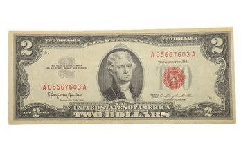 1963 $2 Red Seal ' Legal Tender Note'