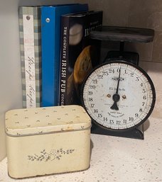 Vintage Kitchen Scale And Recipes