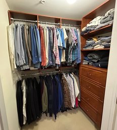 Entire Contents Of Closet Including Men's Wardrobe And Shoes