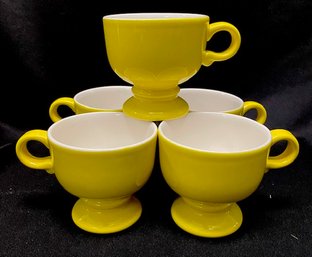 Set Of 5 Vintage Mikasa D6300 Footed Mugs