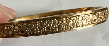 VINTAGE GOLD-PLATED BANGLE BRACELET BY KJ GERMANY