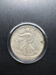 1945 Walking Liberty Silver Half Dollar