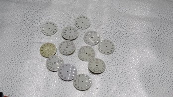 Lot Of Vintage Pocket Watch Porcelain Faces