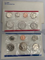 1981 United States Mint Uncirculated Coin Set