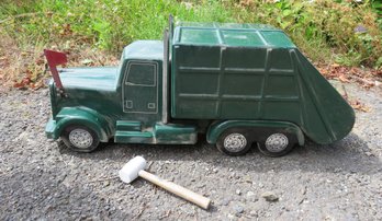 Vintage 4 Foot Long Giant Garbage Truck Mailbox Fiberglass