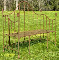 A Gorgeous Bespoke Wrought Iron Garden Seat