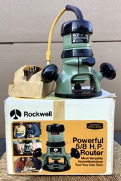 Vintage ROCKWELL 5/8 HP Router - In Original Box