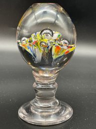 Vintage Glass Art  Paperweight  5 ' Tall. (pw3)