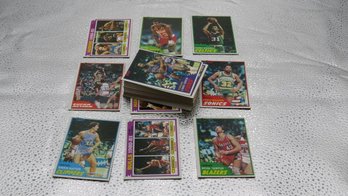 Large Lot Of 1981 Basketball Cards