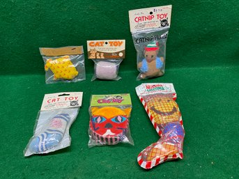 6 Vintage New Old Stock Cat Toys. Yes Shipping.