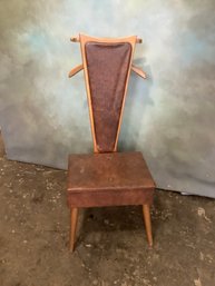 Mid Century Modern Valet Gentlemen's Butler Chair Suit Hanger With Storage