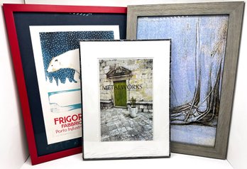 Polar Bear Print In Grame & Picture Frames