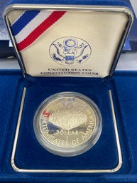 1987 US Constitution Silver Dollar