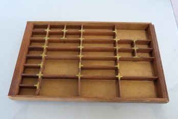 A Wooden Letterpress Type Case Print Tray - Lot 2