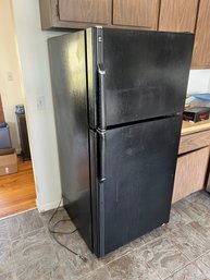 Black Refrigerator With Top Freezer