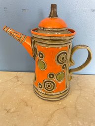 Boyan Moskov Hand Made Studio Ceramic Teapot Signed By Artist