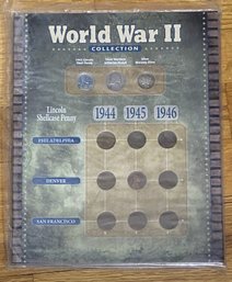 World War II Collection Of Coins In Protective Case.