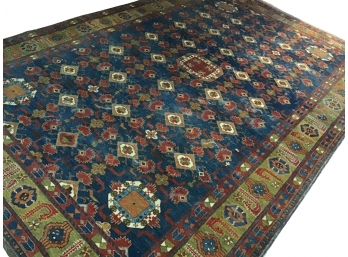 Caucasian Zehar Wool Double Knotted Pile Carpet