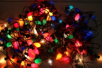 Mixed Lot Of Vintage Large Bulb Outdoor Colored Christmas Lights - Lot 2