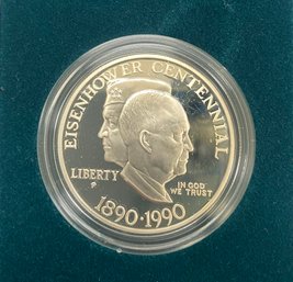 1990 Eisenhower Centennial Silver Dollar PROOF