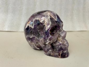 Chevron Amethyst Skull, 2 Lb 1.4oz