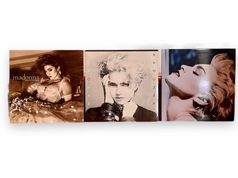 RARE! Three Early Madonna LPs Including A Factory Sealed Copy Of Her Self Titled Debut Album Released In 1983