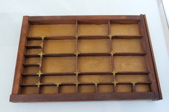 A Wooden Letterpress Type Case Print Tray - Lot 1