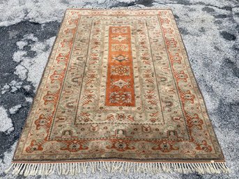 A Vintage Hand Knotted Indo Persian Rug