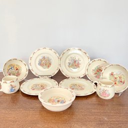 A Set Of 10 Bunnykins Royal Dalton Children's  Breakfast Set