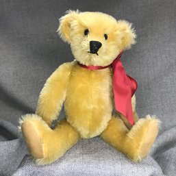 Vintage STEIFF Teddy Bear - All Jointed - Mohair - Leather Pads - Do Not See Label - But CLEARLY Steiff